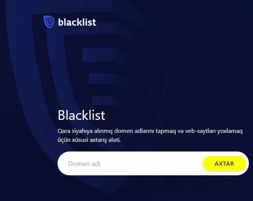 Blacklist.gov.az layihəsinin yeni təkmilləşdirilmiş və daha funksional versiyası istifadəyə verildi.